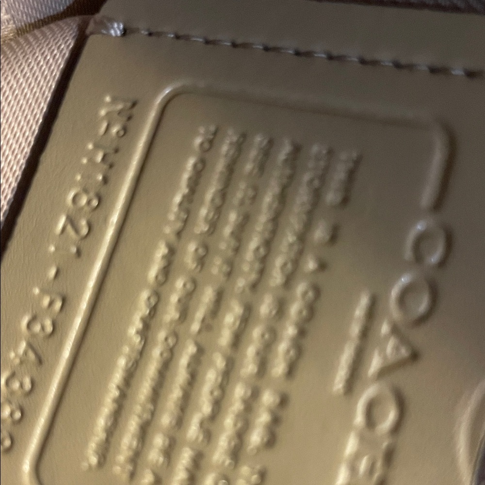 Coach Beige Leather Tote Bag - Picture 10 of 14